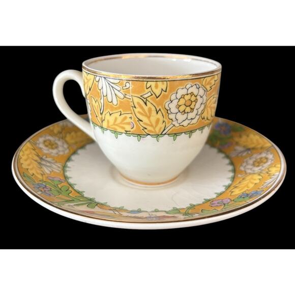 Grindley "Wrenbury" Expresso Demitasse Cup and Saucer England Vintage Porcelain - Picture 8 of 8